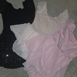 Elegant GIRL's Ruffle Tops - Black, Cream, and Pink